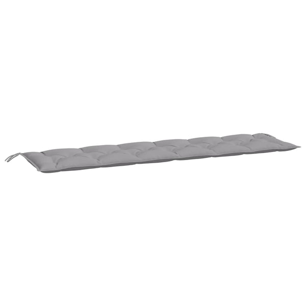Gartenbank Auflagen 2er Set Grau 200 cm