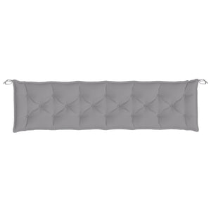 Gartenbank Auflagen 2er Set Grau 200 cm
