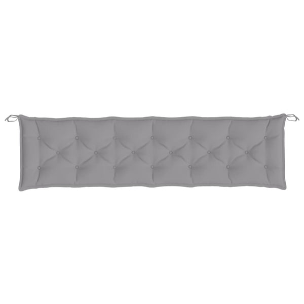 Gartenbank Auflagen 2er Set Grau 200 cm