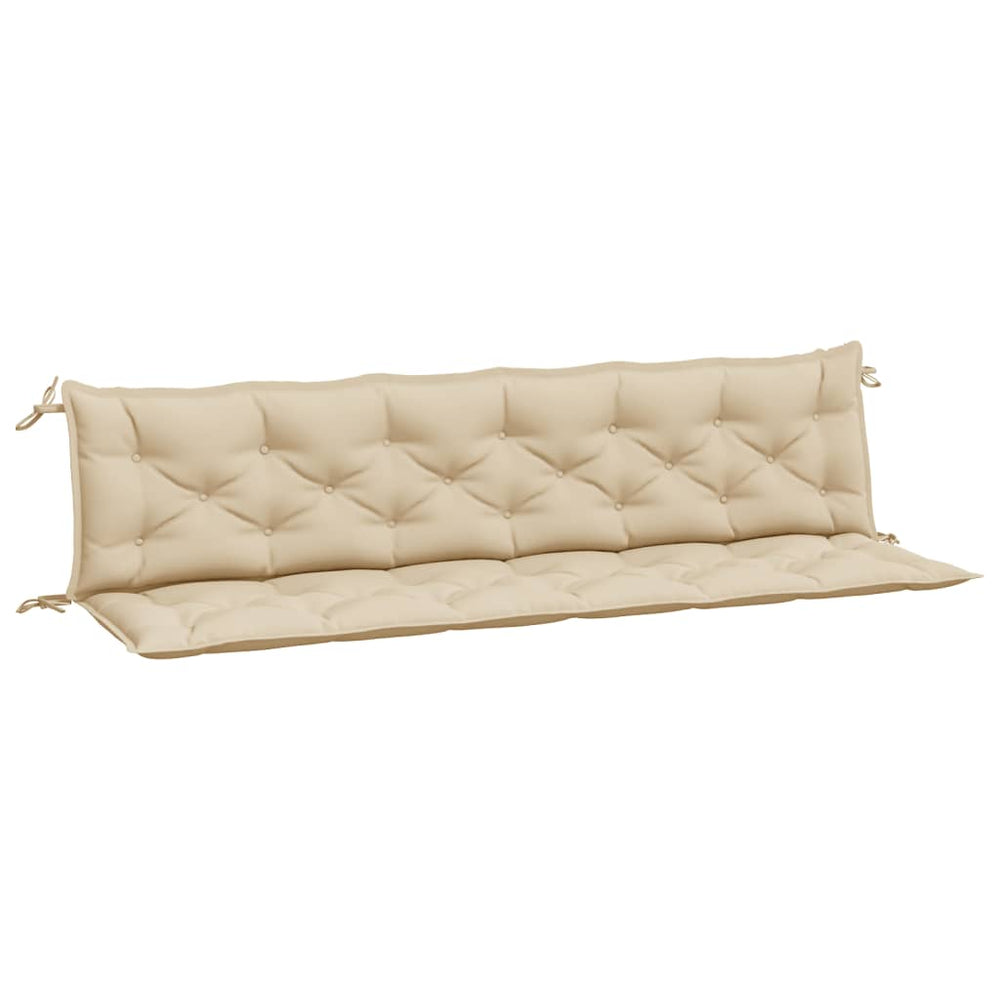 Gartenbank Auflagen Beige 2er Set