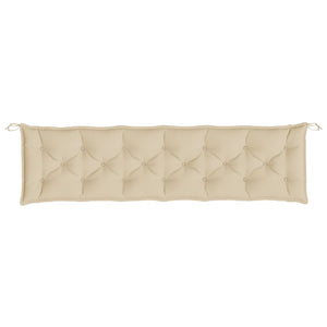 vidaXL Garden Bench Cushions 2 pcs Beige 200x50x7 cm Oxford Fabric