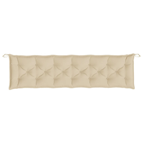 vidaXL Garden Bench Cushions 2 pcs Beige 200x50x7 cm Oxford Fabric