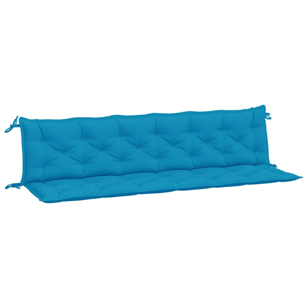 Hellblaue Gartenbank Auflagen 2er-Set