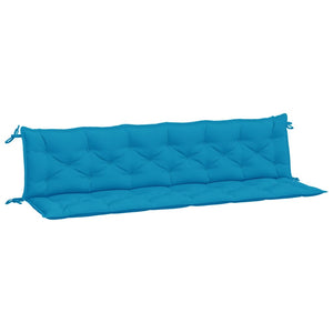 Hellblaue Gartenbank Auflagen 2er-Set