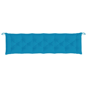 Hellblaue Gartenbank Auflagen 2er-Set