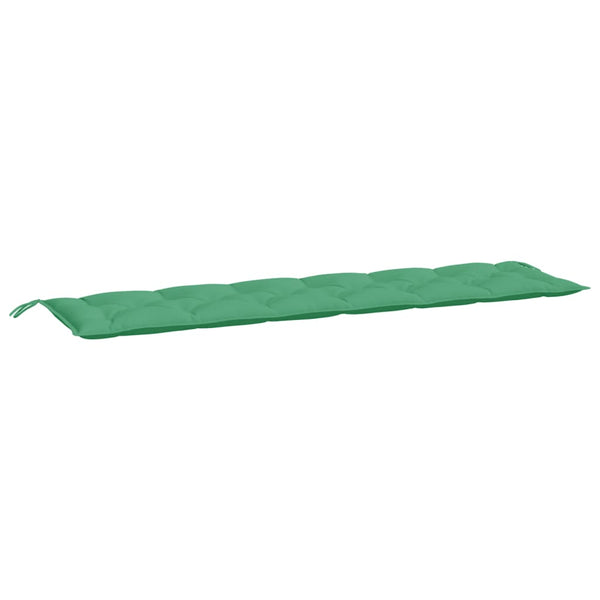 vidaXL Coussins pour banc de jardin 2 pcs Vert 200x50x7 cm Tissu Oxford