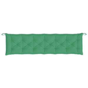 vidaXL Coussins pour banc de jardin 2 pcs Vert 200x50x7 cm Tissu Oxford