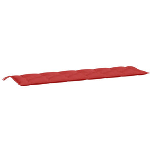 Gartenbank Auflagen Rot 200x50 cm – 2er Set