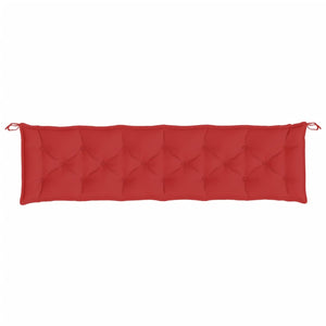 Gartenbank Auflagen Rot 200x50 cm – 2er Set