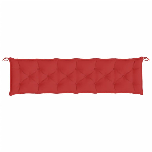 Gartenbank Auflagen Rot 200x50 cm – 2er Set