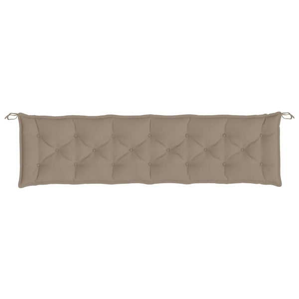Gartenbank Auflagen 2er Set Taupe 200 cm