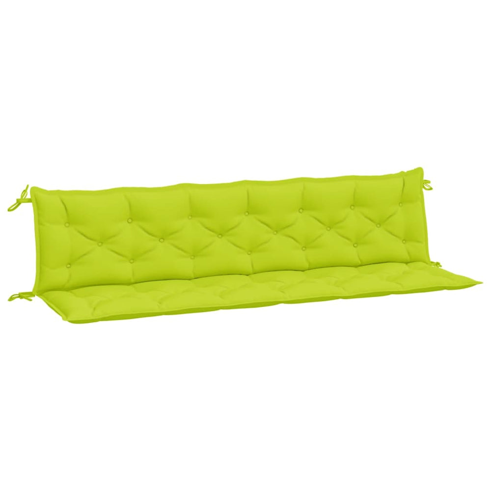Gartenbank Auflagen Hellgrün 2er Set 200 cm