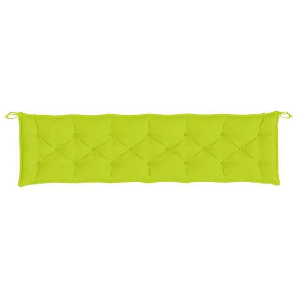 Gartenbank Auflagen Hellgrün 2er Set 200 cm