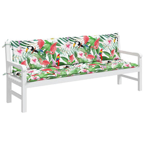 Gartenbank Auflagen 2er Set Mehrfarbig 200 cm