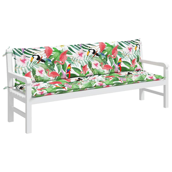 Gartenbank Auflagen 2er Set Mehrfarbig 200 cm