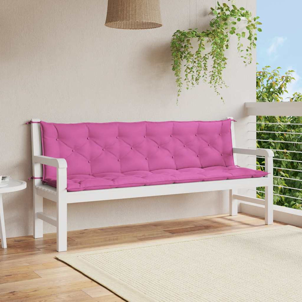 Gartenbank Auflagen Rosa 2er Set