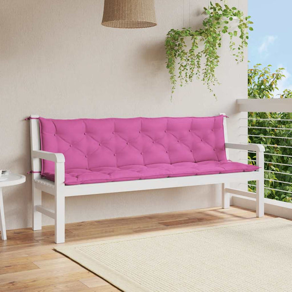 Gartenbank Auflagen Rosa 2er Set
