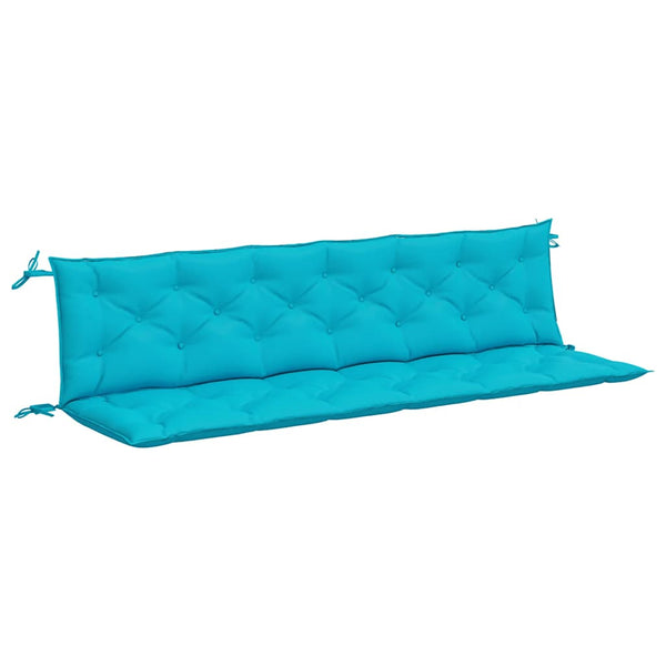Türkise Gartenbank Auflagen 2er Set 200 cm