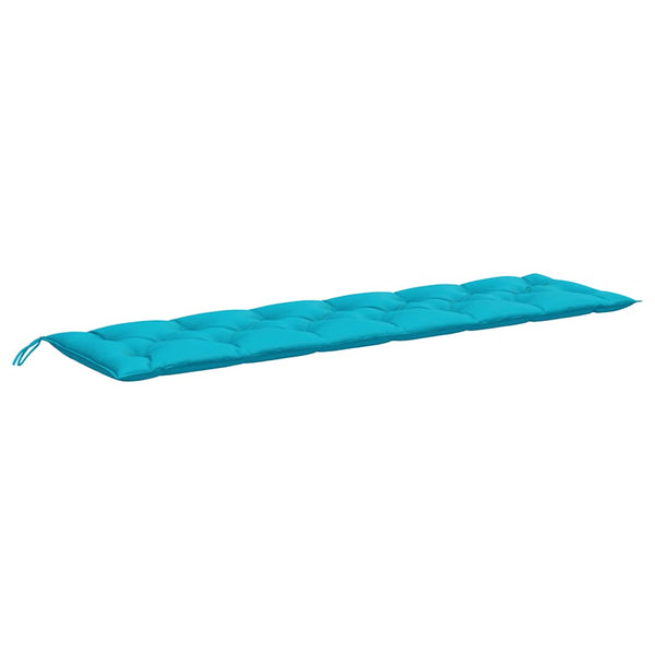 Türkise Gartenbank Auflagen 2er Set 200 cm