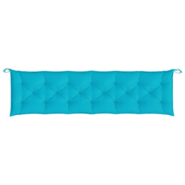 Türkise Gartenbank Auflagen 2er Set 200 cm