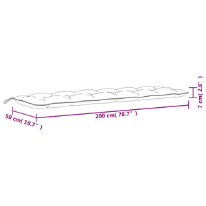 Türkise Gartenbank Auflagen 2er Set 200 cm