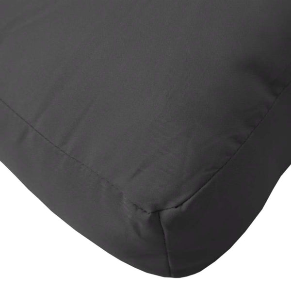 Schwarzes Palettenkissen 60x60 cm Oxford-Gewebe