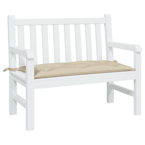 Beige Gartenbank Auflage 110x50 cm