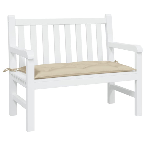 Beige Gartenbank Auflage 110x50 cm