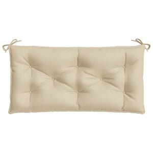 Beige Gartenbank Auflage 110x50 cm