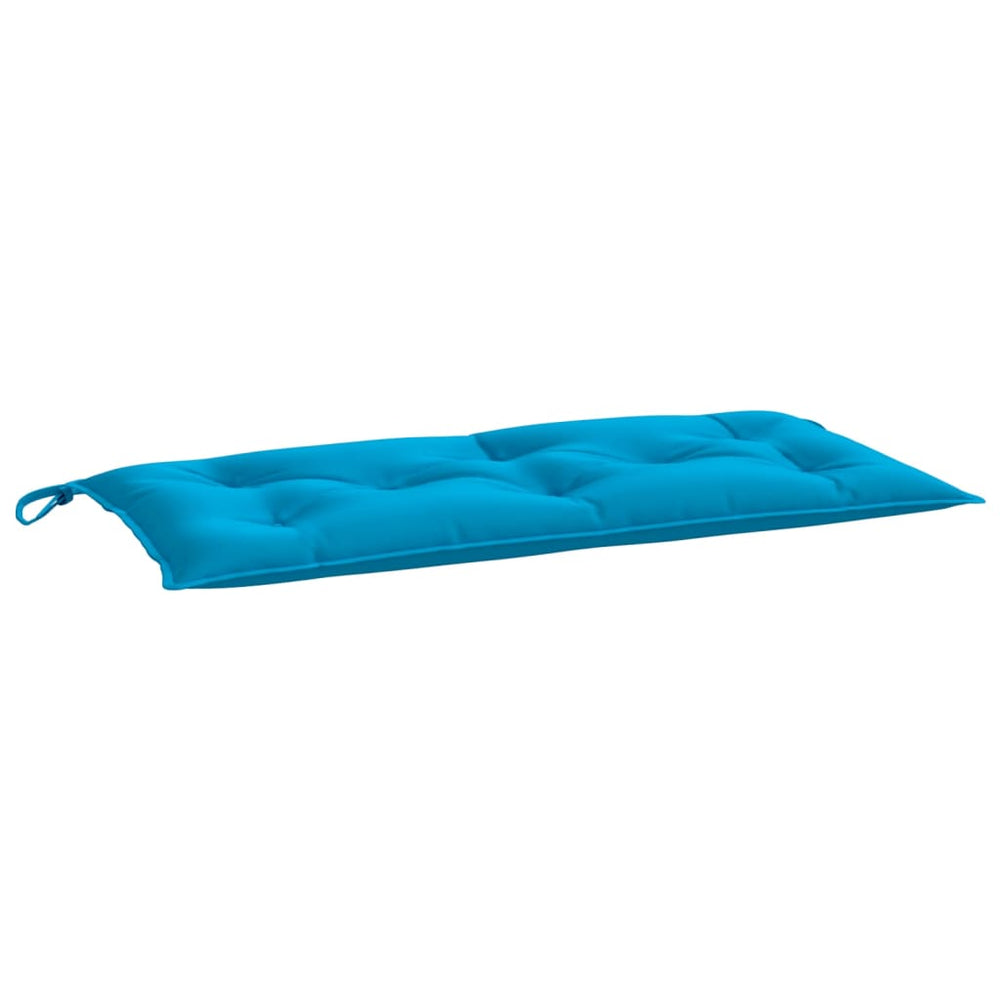 Hellblaue Gartenbank Auflage 110x50 cm
