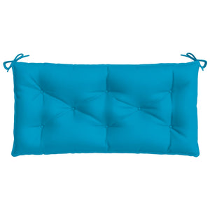 Hellblaue Gartenbank Auflage 110x50 cm