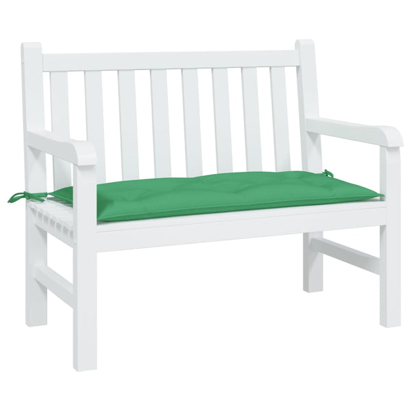 Grüne Gartenbank Auflage 110x50 cm