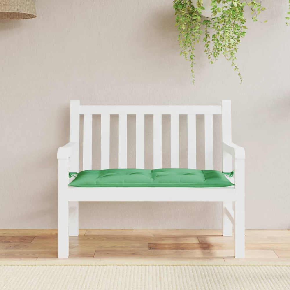 Grüne Gartenbank Auflage 110x50 cm