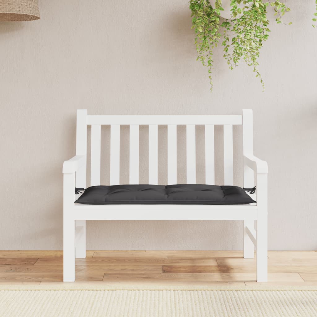 Gartenbank Auflage Schwarz 110x50 cm