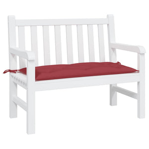 Weinrote Gartenbankauflage 110x50 cm