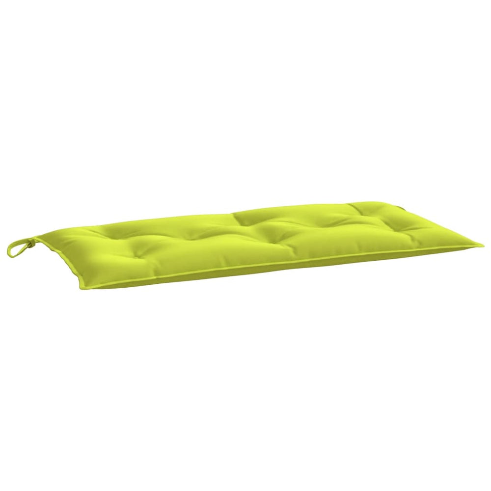 Knallgrüne Gartenbank Auflage 110x50 cm