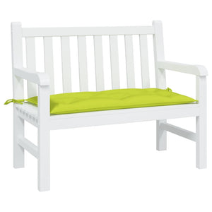 Knallgrüne Gartenbank Auflage 110x50 cm