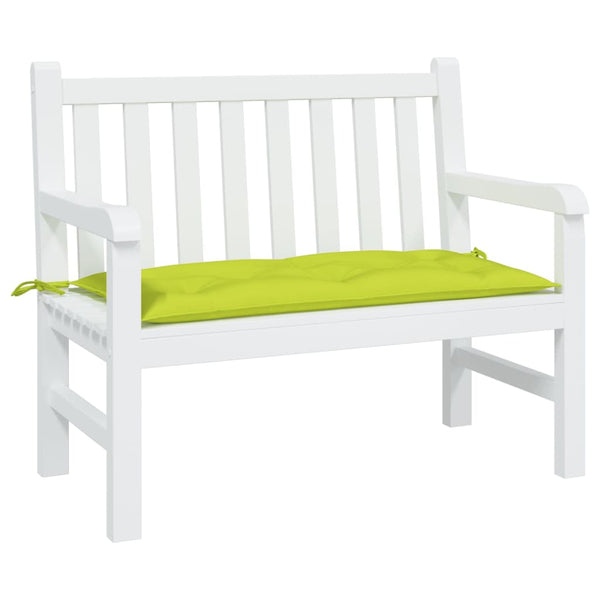 Knallgrüne Gartenbank Auflage 110x50 cm