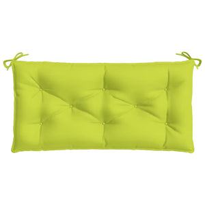 Knallgrüne Gartenbank Auflage 110x50 cm