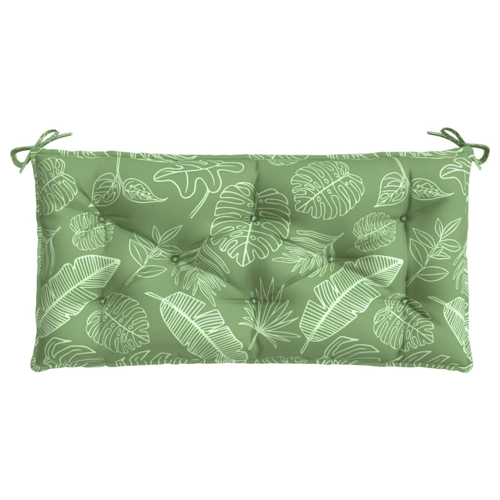 Gartenbank Auflage Blattmuster 110x50 cm