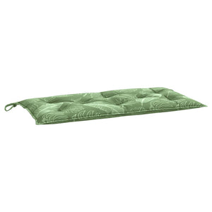 Gartenbank Auflage Blattmuster 110x50 cm