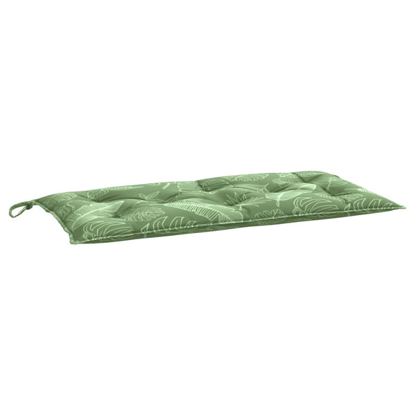 Gartenbank Auflage Blattmuster 110x50 cm
