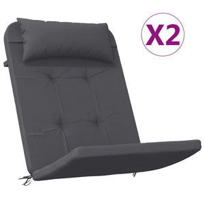 Adirondack Stuhlkissen 2er Set Anthrazit