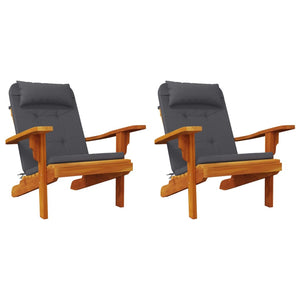 Adirondack Stuhlkissen 2er Set Anthrazit