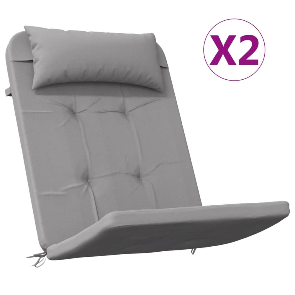 Adirondack Stuhlkissen 2er Set Grau