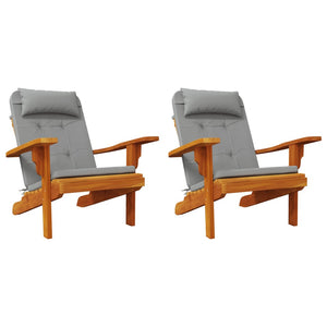Adirondack Stuhlkissen 2er Set Grau
