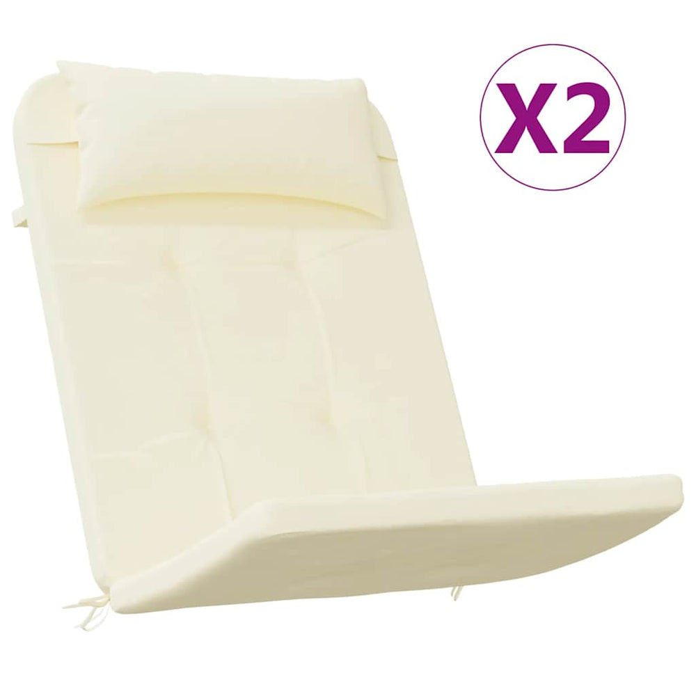 Adirondack Stuhlkissen 2er Set Creme