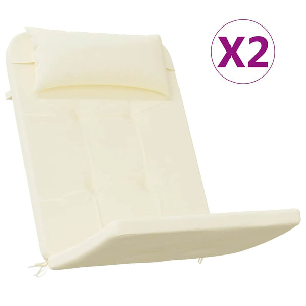 Adirondack Stuhlkissen 2er Set Creme