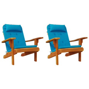 Adirondack Auflagen Hellblau 2er-Set