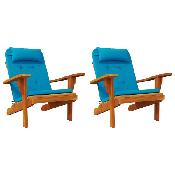 Adirondack Auflagen Hellblau 2er-Set